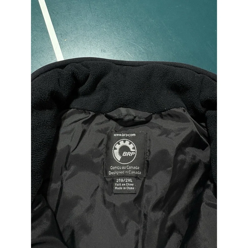 Ski-doo Quilted Vest Men's 2XL Black Puffer Primaloft Full Zip Snowmobile BRP